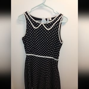 JCPenney Polka Dot Sleeveless Dress Size 10